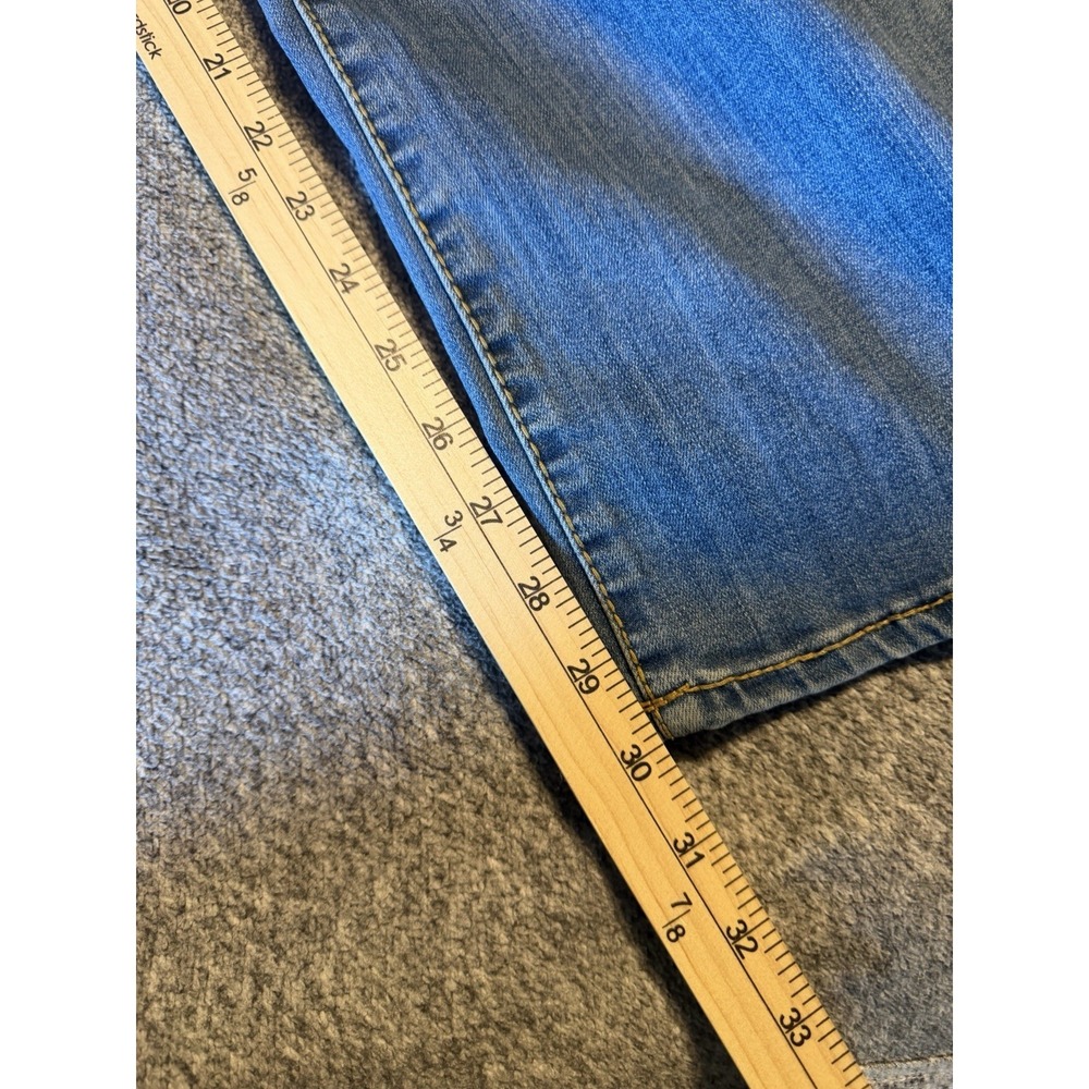 Seven7 Women's Size 10 Jeans Bootcut Stretch light Wash Mid rise Flap Pocket - Picture 6 of 10